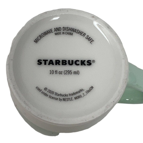 Starbucks 2020 Coffee Mug Cheetah and Balloons Green‎ and Ivory 10oz - Picture 4 of 5